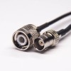 RG174 Cable coaxial BNC hembra 180 grados a BNC macho recto