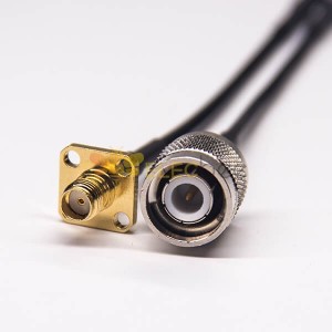 SMA Flange Mount Female to TNC Male 180 Degree Coaxial Cable