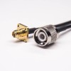 SMA Flange Mount Female to TNC Male 180 Degree Coaxial Cable