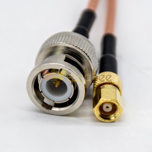 SMC Connector Straight Female to BNC Straight Male Coaxial Cable with RG316 cable 1.2 meter length