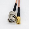 20 piezas conector SMC recto hembra a BNC recto macho Cable Coaxial con RG316