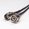 TNC to BNC Cable Male 180 Degree RG174 Cable Assembly 10cm