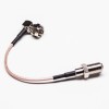Coaxial RF Cables F Homme Angle droit à l’assemblage de câble féminin Straight F avec RG179