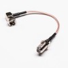 20pcs Coaxial RF Cables F Male Right Angle to Straight F Female Cable Assembly with RG179