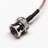 F Cable to BNC Male Cable Assembly Crimp RG179
