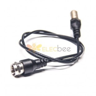 F Type Coaxial Cable Connector Male 180 Degree to Female Straight 50Ohm with RG179