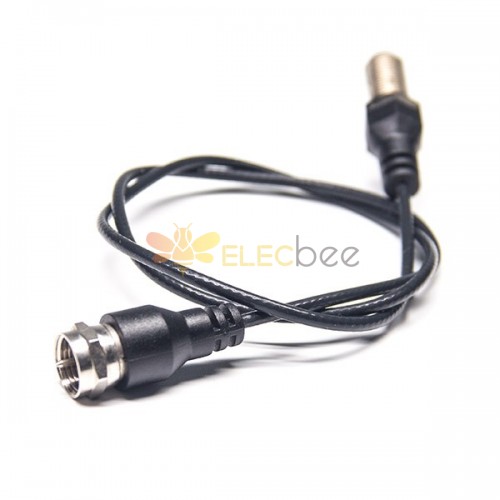 20pcs F Type Coaxial Cable Connector Male 180 Degree to Female Straight 50Ohm with RG179