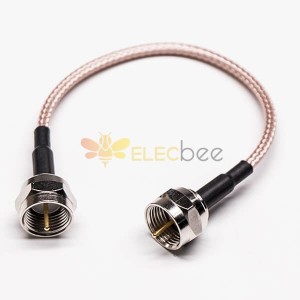 F Type Coaxial Cable Straight Male to Straight Male cable assembly