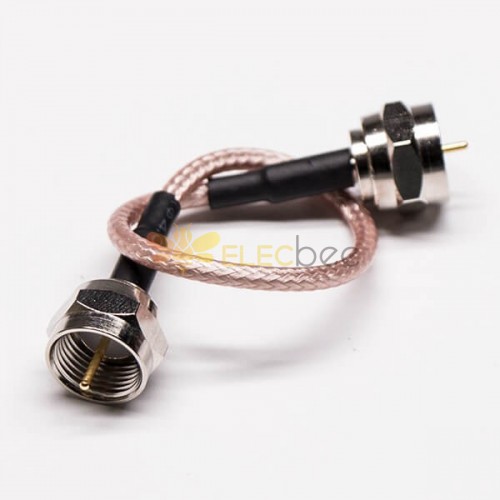 20pcs F Type Coaxial Cable Striaght Male to Striaght Male cable assembly
