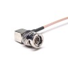 F Type to BNC Connector Female Straight to Male Angled with RG179 Coaxial Connector