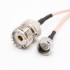 Tipos de conectores de cable RF UHF hembra SO239 a F tipo cable macho conjunto RG316 15cm
