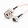 20 шт. RF кабельный разъем типа UHF Женский SO239 к F Тип мужской кабель в сборе RG316 15 см