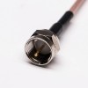 RF Coaxial Cable F Type Male Straight to F Type Male Straight Assembly