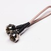 20pcs RF Coaxial Cable F Type Male Straight to F Type Male Straight Assembly