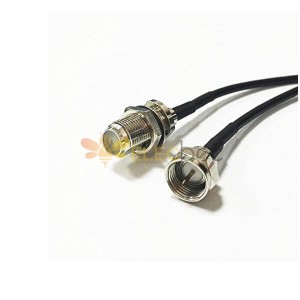 RG174 F tipi Erkek- F Dişi konektör Adaptör Kablosu 20cm kablolu kablo