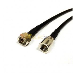 Câble RG58 avec F Type Male to FME Male RF adaptateur Coax Cable 50cm