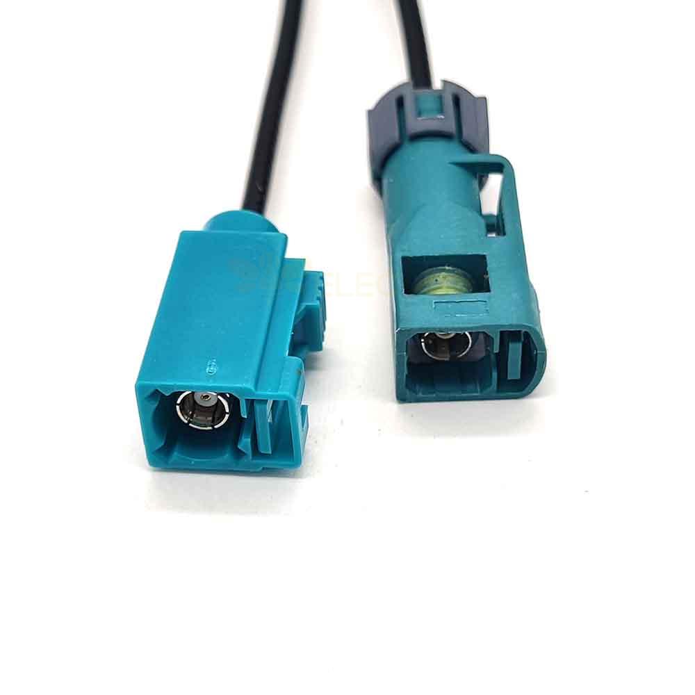 Fakra Cable Assembly Waterblue Z Female Waterproof to Fakra Z Straight Female Vehicle Extension Cable RG316 Universal 1.5m