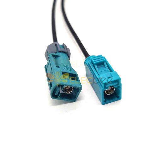 Fakra Cable Assembly Waterblue Z Female Waterproof to Fakra Z Straight Female Vehicle Extension Cable RG316 Universal 3m