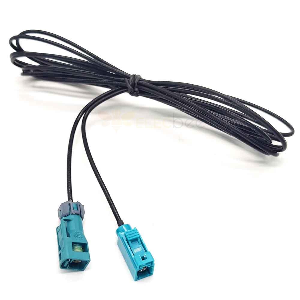 Fakra Cable Assembly Waterblue Z Female Waterproof to Fakra Z Straight Female Vehicle Extension Cable RG316 Universal
