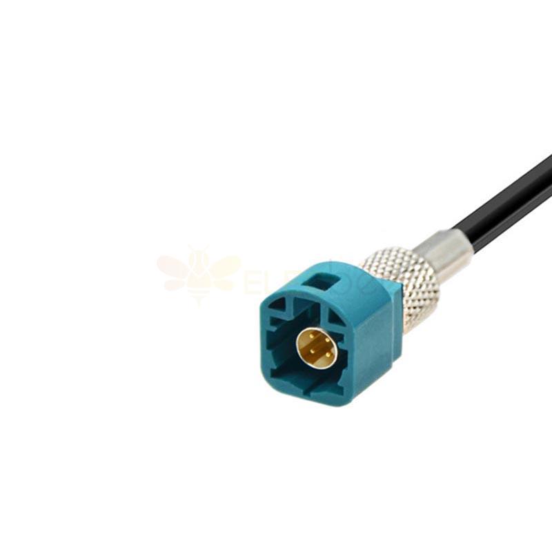 HSD LVDS Z Plug to Z Jack Straight Vehicle Car Camera Extension Cable Assembly 50CM