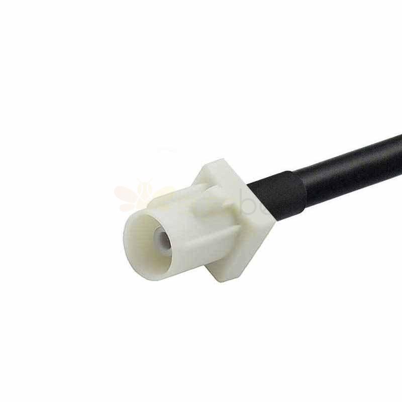 Fakra SMB B Code Male Connector Short Version to SMA Right Angle Male Radio Signal Vehicle Cable Adapter RG174 50cm