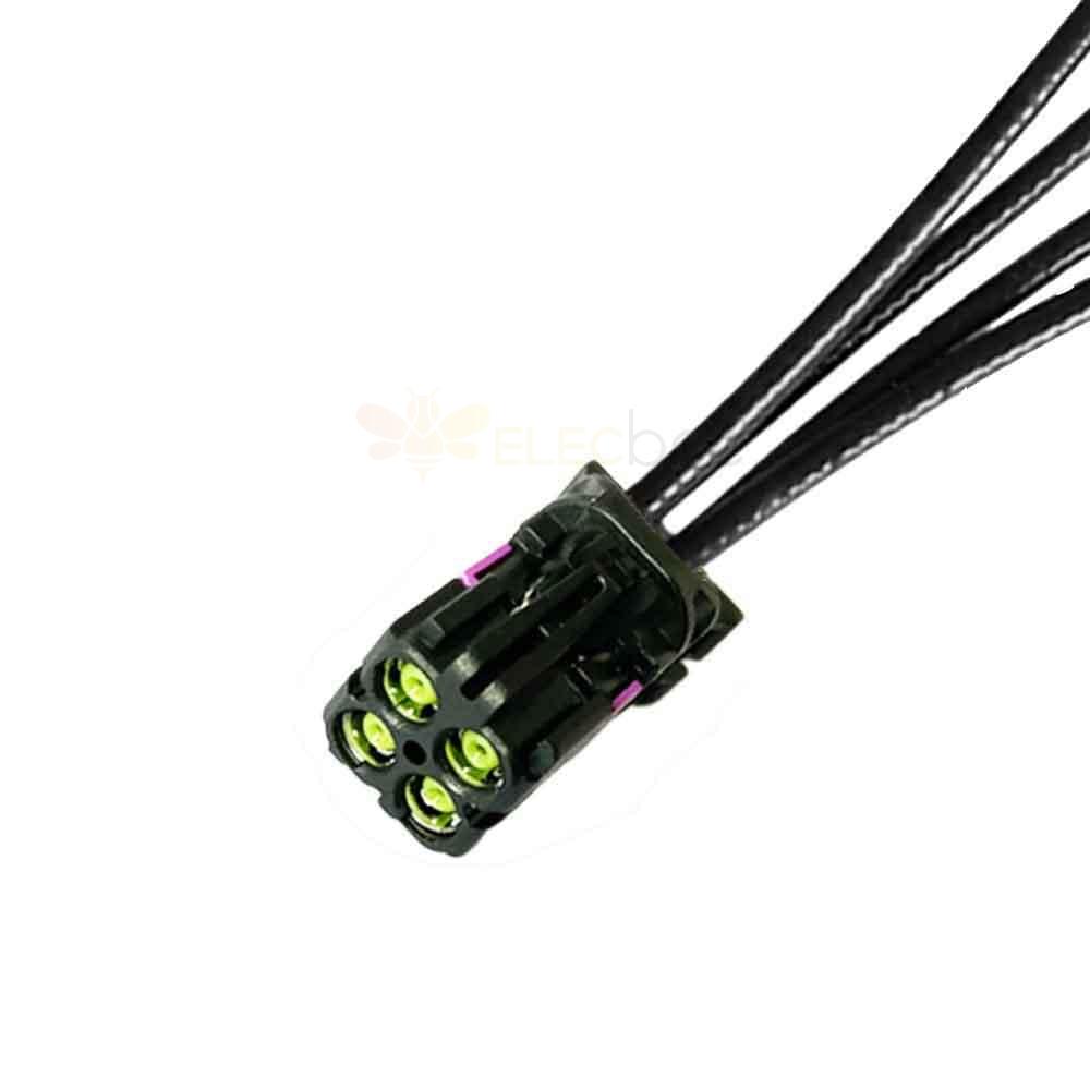 4 in 1 Mini FAKRA Straight A Code Female to SMA Straight Female Threads 11mm Vehicle Cable Extension 50cm