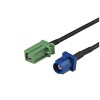 Cable RF Mejor Comprar Fakra C macho a AVIC verde hembra pigtail cable para extensión de antena GPS RG174 30CM