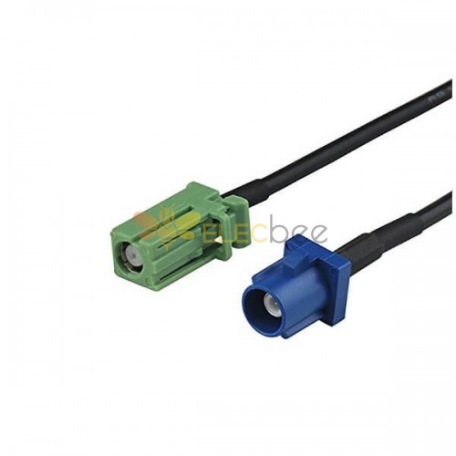 20 Stück HF-Kabel Best Buy Fakra-C-Stecker auf AVIC grünes weibliches Zopfkabel für GPS-Antennenverlängerung RG174 30 cm