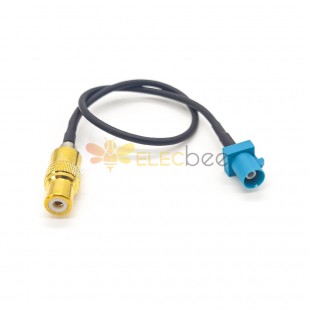 Fakra Adapter Cable Fakra Z Male to RCA Female Antenna Extension Cable RG174 25cm