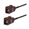 Fakra Antenna Connectors F Type Brown Female to Female Pigtail Cable Car Extension Cable 2m