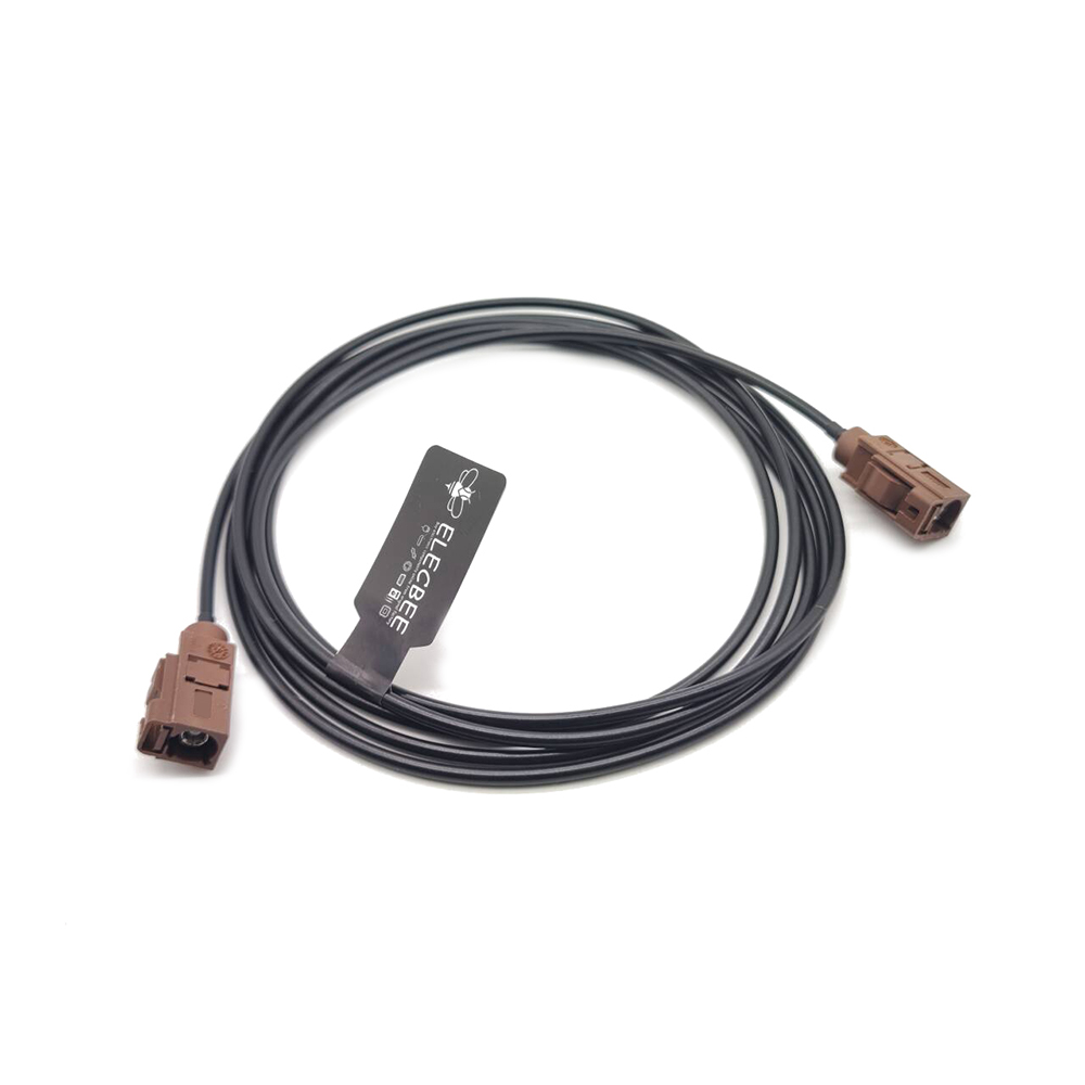 Fakra Antenna Connectors F Type Brown Female to Female Pigtail Cable Car Extension Cable 2m