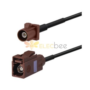 Fandra Antenna extension Pigtail Cable Fakra F Brown Male to Female Car Antenna Extension Cable 5m