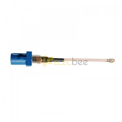 FAKRA Blue C Резьбовой штекер для автомобильного удлинительного кабеля IPX IPEX RG178 50 см