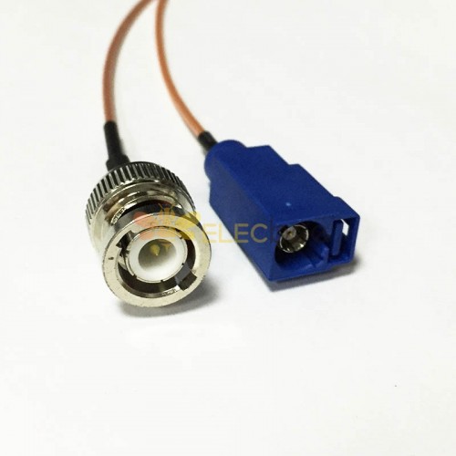 Fakra C Female Plug to BNC Male Plug with Cable RG179 50CM