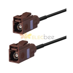 Fakra Connector F Type Brown Female to Female Pigtail Cable Car Antenna Extension Cable 20 Feet