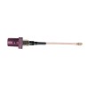 Код FAKRA D с прямой резьбовой вилкой для автомобильного удлинительного кабеля IPX IPEX RG178 50 см