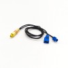 Fakra HSD LVDS Kabel Fakra C Buchse und Stecker zu RCA Buchse Nkverbinder RG174 15CM für GPS Antenne