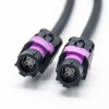 Fakra LVDS Cable 1M with 4Pin A Code Female to Female HSD Connector