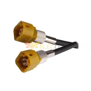 HSD Connector Standard M Code 4Pin Straight Male to Male Cable Assembly 1M
