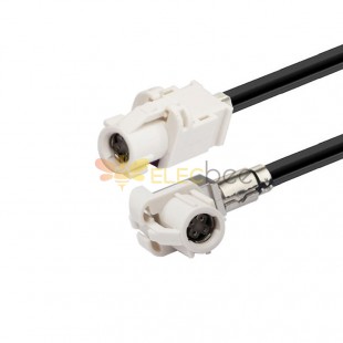 HSD LVDS B Right Angle Plug to B Straight Plug Vehicle Car Video Camera Cable Assembly 50cm