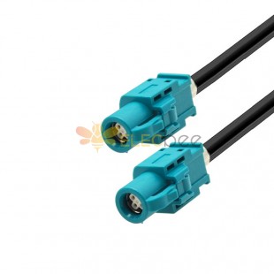 HSD LVDS Z Plug to Z Plug Male Straight Vehicle Car Video Camera Cable Assembly 50cm
