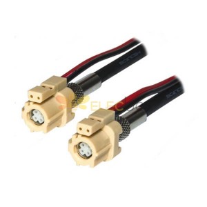 LVDS Cable Manufactures 6Pin Beige HSD Connector Female to Female Cable 1M