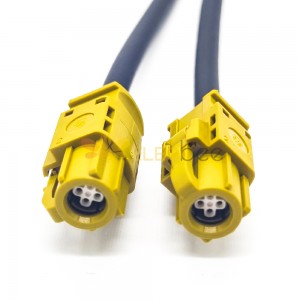 HSD 连接器接线4芯K型母转母LVDS线束1M