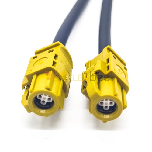 LVDS Kabel Montage 1M mit HSD 4Pin K Code Buchse zu Buchse