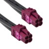 Mini Fakra A Type Jack D Code Four Ports Female Fakra Connector Coaxial Cable Assembly Customize