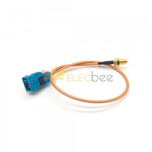 SMA Coaxial Extension Cable Connector Fakra Z Female to RP-SMA Jack Bulkhead Straight RG316 30cm