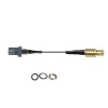 Threaded Fakra Gray G Straight Male to MCX Male Plug Vehicle Extension Cable Assembly RG113 Cable 10cm