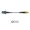 Threaded Fakra Gray G Straight Plug Male to MMCX Male Vehicle Connection Extension Cable Assembly 1.13 Cable