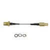 Threaded Fakra K Kurry Straight Male to MCX Male Plug Vehicle Extension Cable Assembly RG113 Cable 10cm