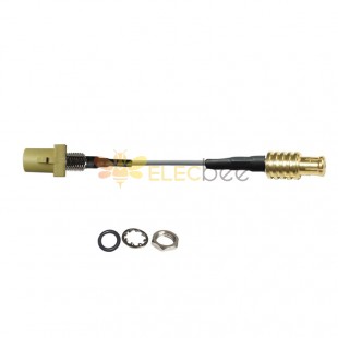Threaded Fakra K Kurry Straight Male to MCX Male Plug Vehicle Extension Cable Assembly RG113 Cable 10cm